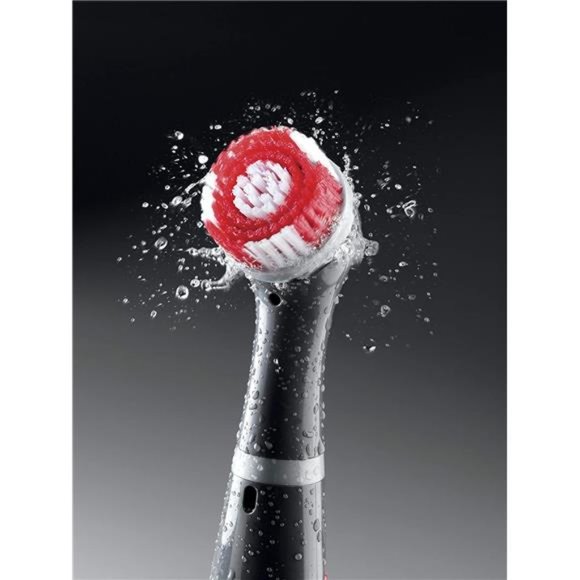 Rubbermaid Reveal Cordless Battery Power Scrubber, Gray/Red - Picture 3 of 6